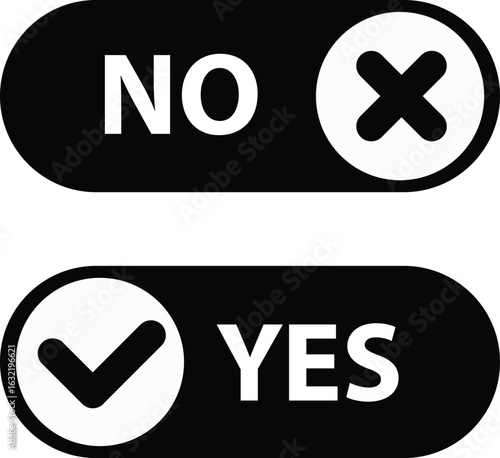 "Yes" and "No" buttons for a user choice. The image, named "vector 3.eps", is displayed in a portfolio selection screen. "NO" and "YES" are written on the buttons
