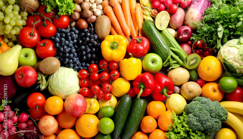 Verschiedenes Obst und Gemüse, Hintergrund