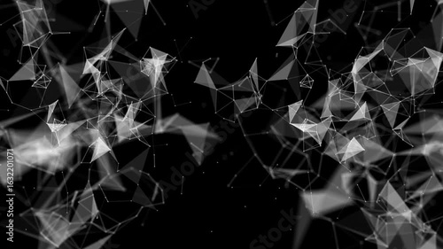 Abstract plexus tech background