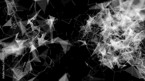 Abstract plexus tech background