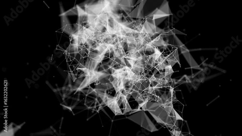 Abstract plexus tech background