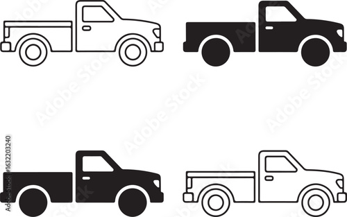 vector illustration of a truck