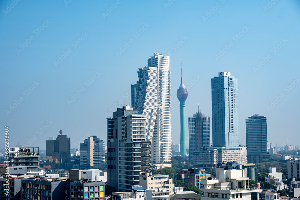 Fototapeta premium view on the city of colombo, sri lanka, asia -