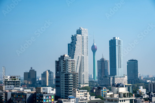 Obraz na płótnie view on the city of colombo, sri lanka, asia
-