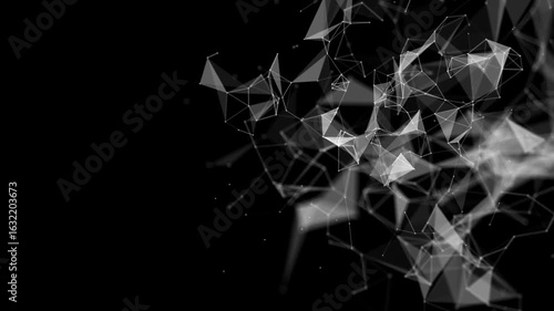 Abstract plexus tech background