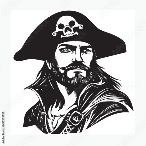 pirate with a skull