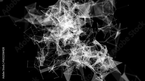 Abstract plexus tech background