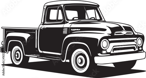 old truck vector