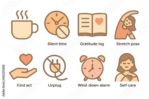 Practices for personal well-being and self-care to enhance daily life and mindfulness routines