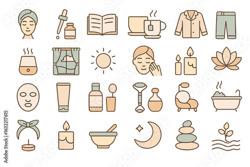 Relaxing self-care routine with spa essentials for wellness and rejuvenation at home