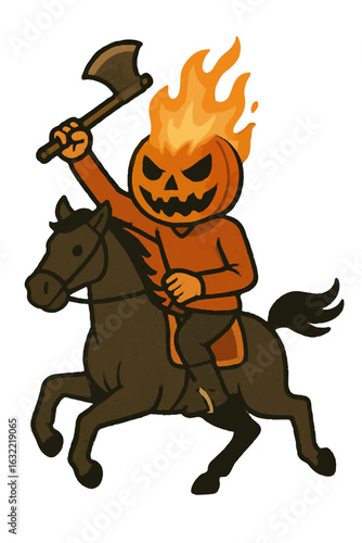 Halloween themed jack o lantern vector illustration 
