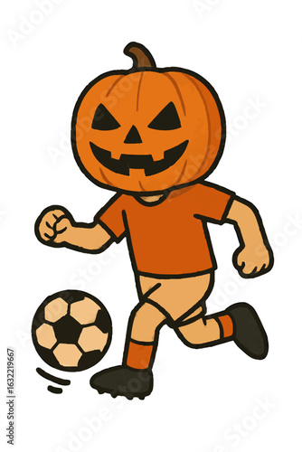 Halloween themed jack o lantern vector illustration 