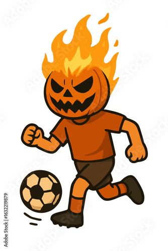 Halloween themed jack o lantern vector illustration 