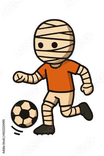Halloween themed mummy vector illustration 