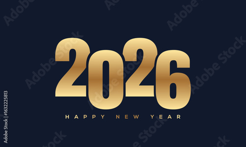 Happy New Year 2026 Greeting Card
