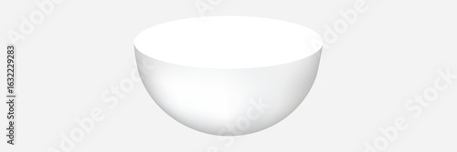 Ceramic gravy bowl white color isolated on white background