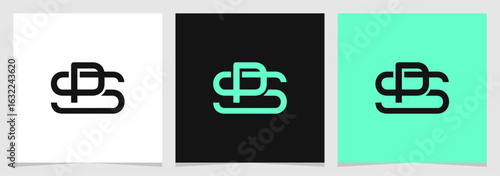 SP or PS Initial Brand Minimalist Logo Vector Element , Letter Logo for Brand Company or Identity