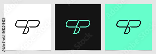 SP or PS Initial Brand Minimalist Logo Vector Element , Letter Logo for Brand Company or Identity