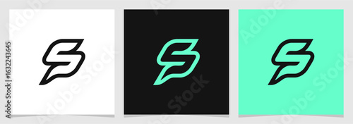 SP or PS Initial Brand Minimalist Logo Vector Element , Letter Logo for Brand Company or Identity