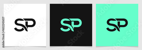 SP or PS Initial Brand Minimalist Logo Vector Element , Letter Logo for Brand Company or Identity