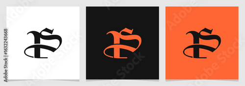SP or PS Initial Brand Abstract Logo Vector Element , Letter Logo for Brand Company or Identity
