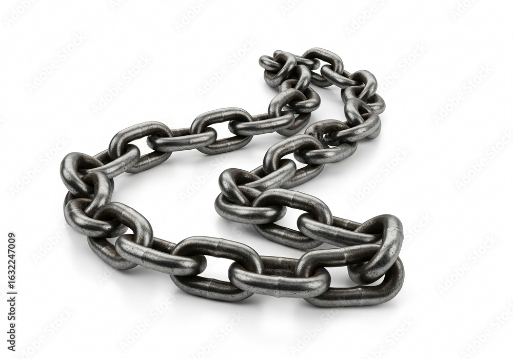 Obraz premium chain on white background isolated 
