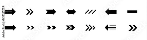 Various black arrow symbols