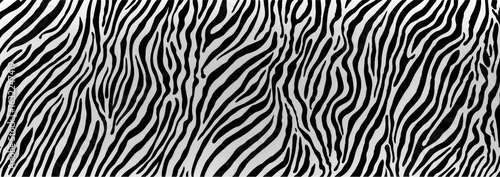 Zebra print pattern in black and white