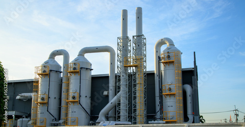Tableau sur toile Industrial exhaust air treatment system or wet scrubber system