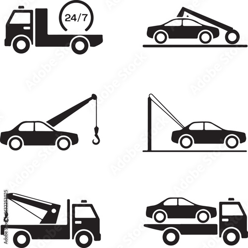 set of transport icons