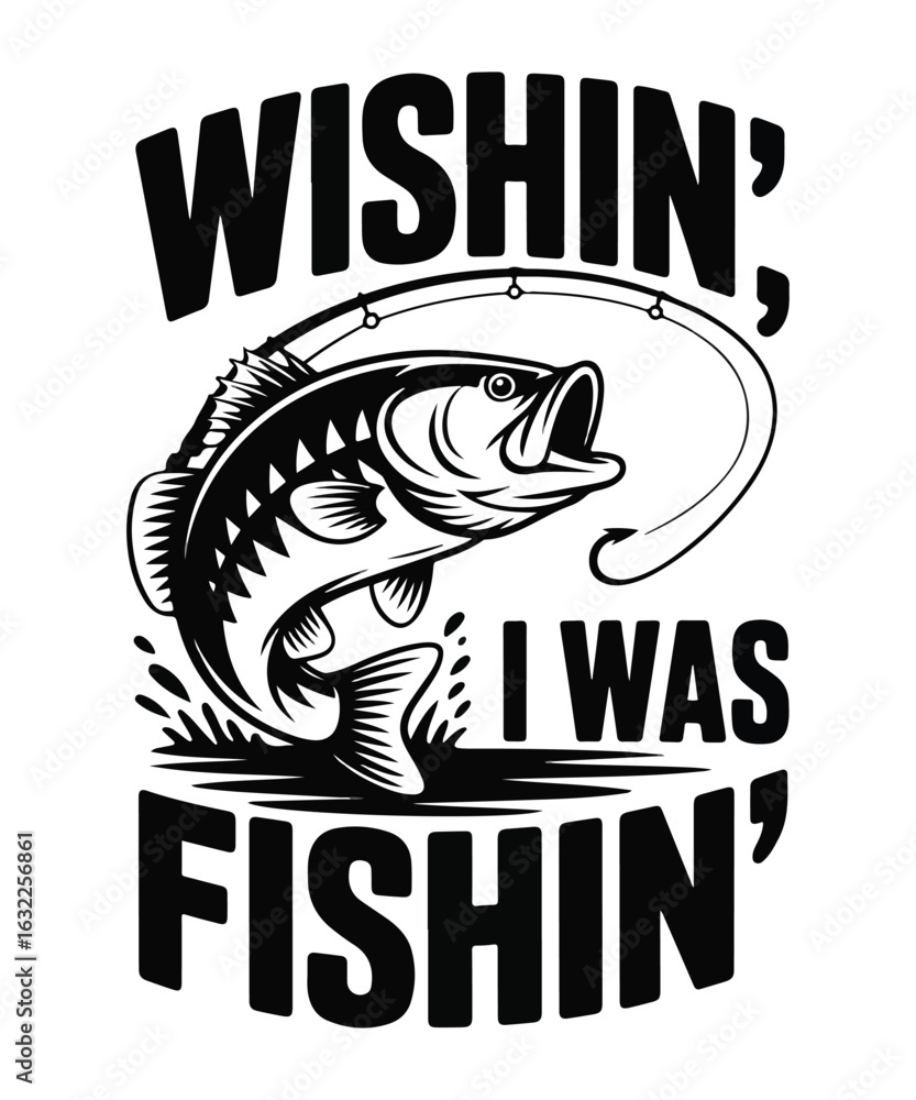 Fototapeta premium Wishin i was fishin