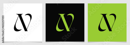 AV Initial Monogram Logo Vector Element , Letter Logo for Brand Company or Identity , EPS