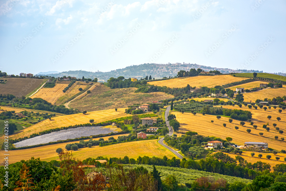 Naklejka premium Landscape in Italy, Marche