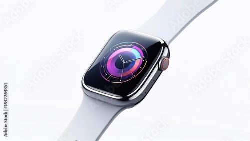 Modern smartwatch on white