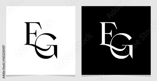 EG Initial Logo Monogram Vector Illustration , Letter Logo Element for Brand Company or Identity , Initial Letter Graphic Designs