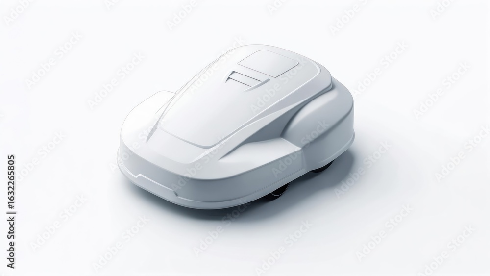 Modern white lawnmower Modern white lawnmower