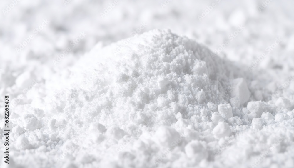 Fototapeta premium Pile Of White Powder Closeup