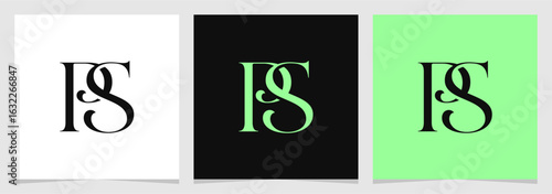PS Initial Logo Abstract Vector Illustration , Letter Logo Element for Brand Company or Identity , Initial Letter Graphic Designs