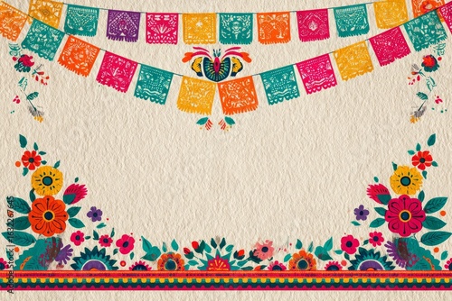 Vibrant Cinco de Mayo Festival Backdrop