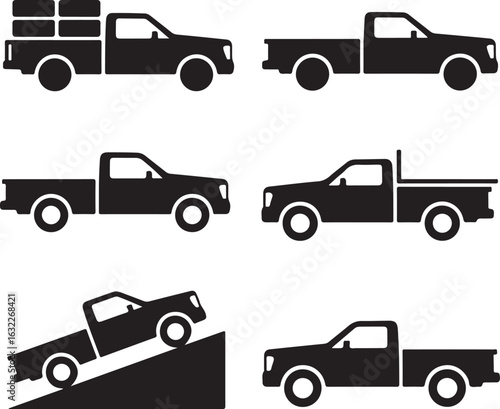 set of transport icons