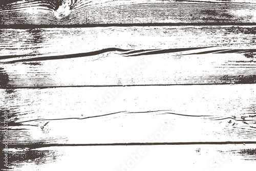 Rustic Wooden Plank Texture Background Vector, Weathered Wood Grain Vintage Overlay Template, Grunge Timber Surface Pattern for Design, Old Wooden Board Distressed Texture Illustration