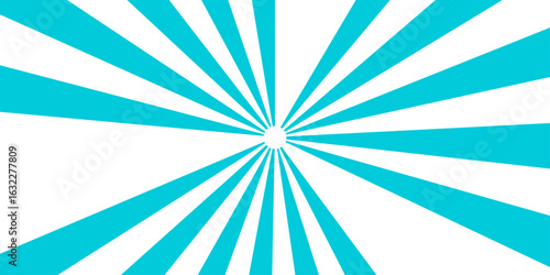 unset light retro design. Vintage sunrays swirl sun beam pattern. Background for websites, blogs and graphic resources. Pale blue and beige color burst background.