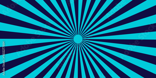 unset light retro design. Vintage sunrays swirl sun beam pattern. Background for websites, blogs and graphic resources. Pale blue and beige color burst background.