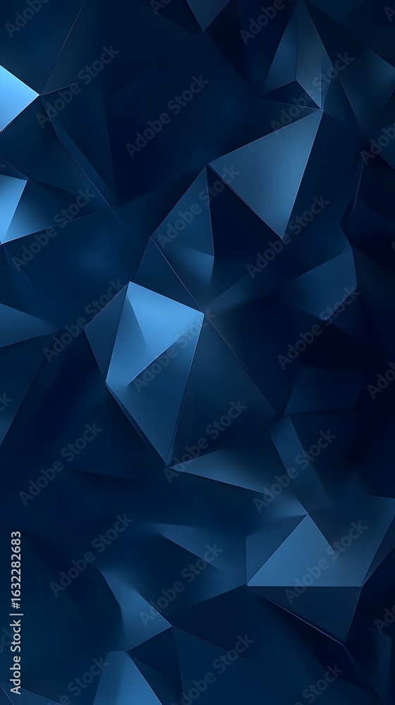 Fototapeta premium Abstract futuristic technology with polygonal wireframe patterns showing complex structural designs