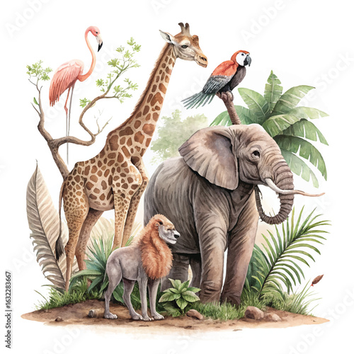 elephants in the zoo