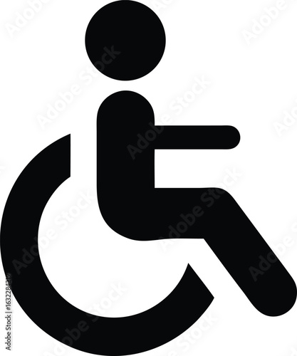 Wheelchair Handicapped Access Sign Icon