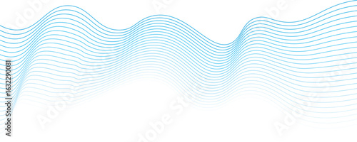 abstract blue  wave line background deign