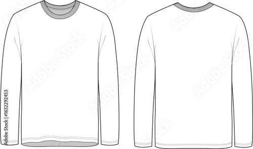 Full sleeve t shirt template