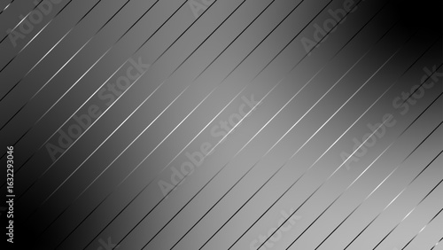 Abstract black and gray gradient background with diagonal lines