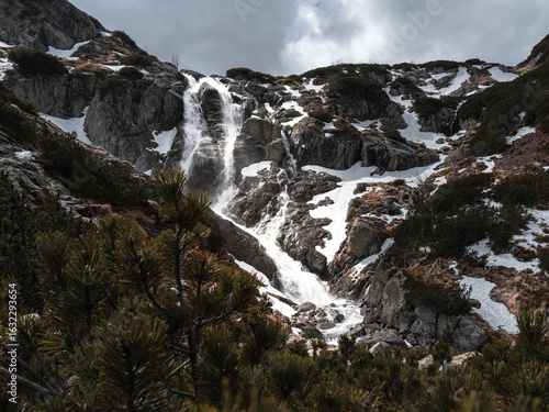 Wielka Siklawa Waterfall in Tatra Mountains, Poland